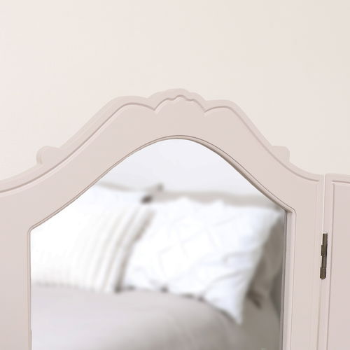 Taupe-Pink Tabletop Triple Vanity Mirror - Victoria Taupe-Pink Range - Seconds - Colour Mismatch