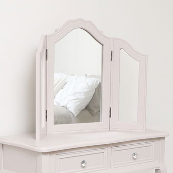 Taupe-Pink Tabletop Triple Vanity Mirror - Victoria Taupe-Pink Range - Seconds - Colour Mismatch