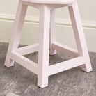 Pink Wooden Heart Stool