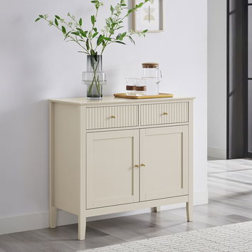 Prince Fluted 2 Doors 2 Drawers Sideboard Birch