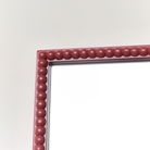 Rectangle Brick Red Bobbin Bobble Wall Mirror 62cm x 82cm