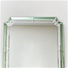 Rectangle Green Glass Art Deco Wall Mirror 60cm x 100cm