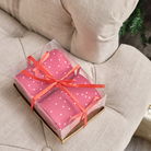 Red Polka Dot Detailed Fabric Tree Ribbon - 270cm