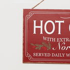 Red, White and Green Hot Cocoa Decorative Sign