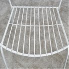 Retro White Wire Garden Chair