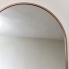 Rose Gold Oval Framed Wall Mirror 140cm x 40cm