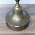 Round Antique Brass Metal Side Table