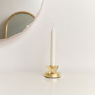 Round Gold Butterfly Candle Holder - 6cm
