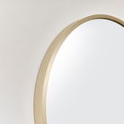 Round Gold Wall Mirror - 40cm x 40cm