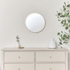 Round Gold Wall Mirror - 40cm x 40cm