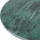 Round Green and Gold Marble Side Table