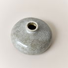 Round Grey Mottled Ceramic Bud Vase