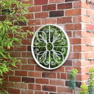 Round Metal Vintage Cream Mirror 60cm x 60cm