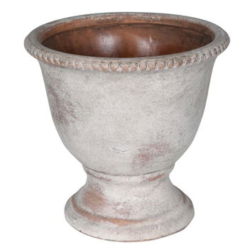 Round Rustic Urn Styled Planter Pot - 19cm