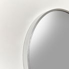 Round Silver Wall Mirror - 40cm x 40cm