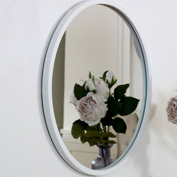 Round White Wall Mirror 50cm x 50cm