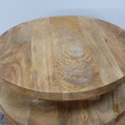 Round Wooden 4 tier Side Table