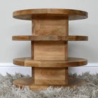 Round Wooden 4 tier Side Table