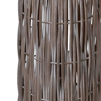 Rustic Bamboo Woven Floor Lamp