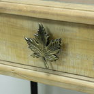 Rustic Gold Maple Leaf Drawer Knob
