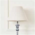 Rustic Grey Floor Lamp with Linen Shade