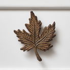 Rustic Maple Leaf Drawer Knob