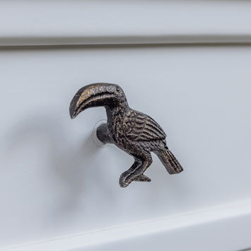 Rustic Toucan Drawer Knob