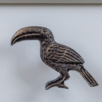 Rustic Toucan Drawer Knob