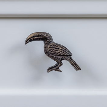 Rustic Toucan Drawer Knob