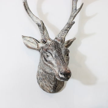 Rustic Wall Mounted Metal Stag Head