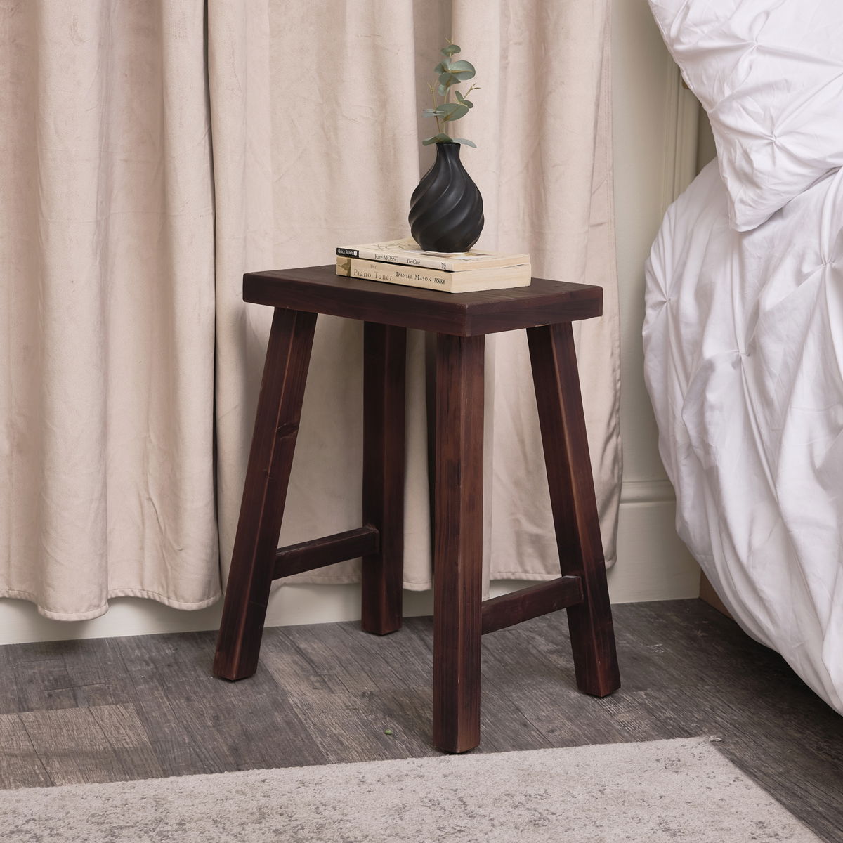 Rustic Wooden Milking Stool Melody Maison