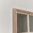 Rustic Wooden Window Wall Mirror 80cm x 50cm