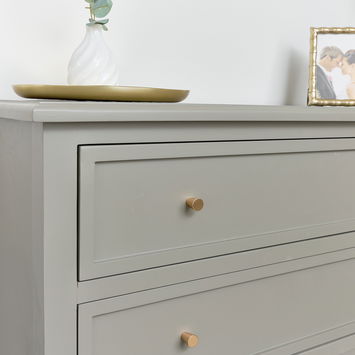 Scallop Chest of Drawers - Staunton Taupe Range