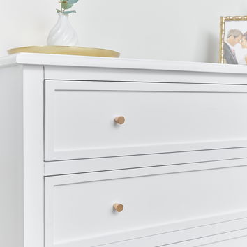 Scallop Chest of Drawers - Staunton White Range