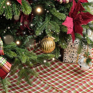 Set of 2 Gold Glitter Striped Reeded Hanging Bauble Decoration - 8cm