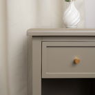 Set Of 2 One Drawer Scalloped Bedside Tables - Staunton Taupe Range