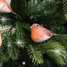 Set of 3 Red Robin Christmas Decorations - 11cm