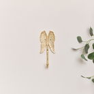 Shiny Gold Angel Wings Wall Hook