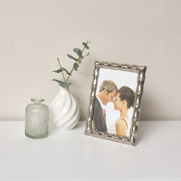 Silver Bamboo Photo Frame