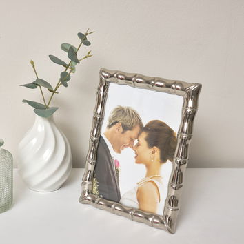 Silver Bamboo Photo Frame