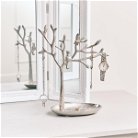 Silver Cat Tree Jewellery Stand