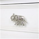 Silver Elephant Drawer Knob 