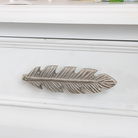 Silver Feather Drawer Knob