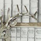 Silver Metal Stags Head