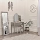 Silver Mirrored Console Table / Dressing Table - Sabrina Silver Range
