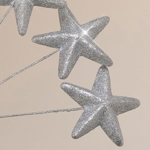 Silver Multi Star Christmas Tree Topper