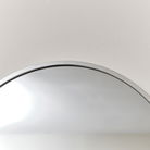 Silver Oval Framed Wall Mirror 140cm x 40cm