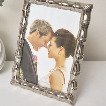 Silver Bamboo Photo Frame