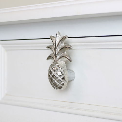 Silver Pineapple Drawer Knob