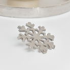 Silver Snowflake Candle Pin